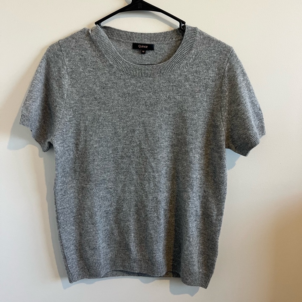 Quince Grey 100% Cashmere Shirt